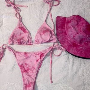Tie dye bikini set